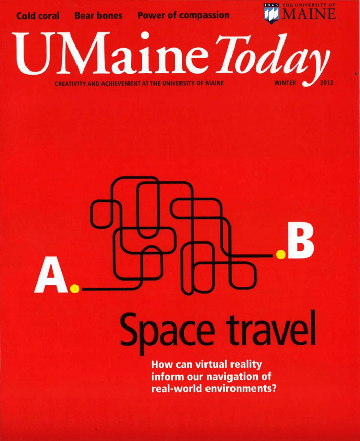 A photo of a UMaine Today Magazine cover from the Winter 2012 issue