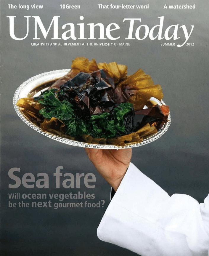 A photo of a UMaine Today Magazine cover from the Summer 2012 issue