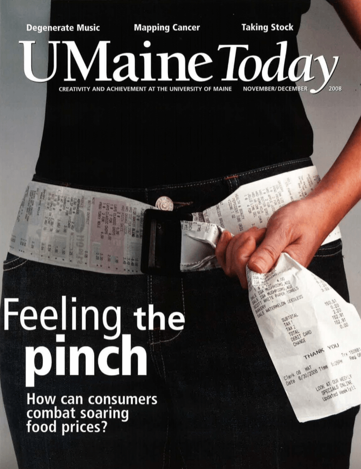 A photo of the cover of the November/December 2008 2009 issue of UMaine Today magazine