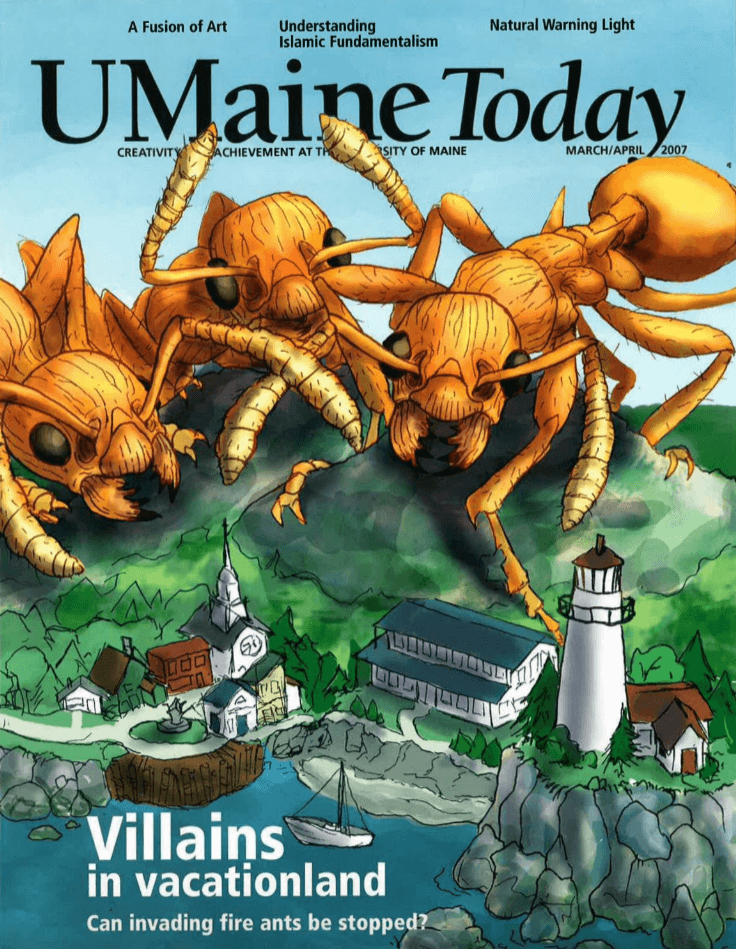 A photo of the cover of the March/April 2007 issue of UMaine Today magazine